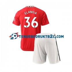 Thuisshirt Manchester United Elanga 36 Voetbalteneu Kinderen 2022-23 S-S