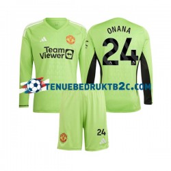Thuisshirt Manchester United Keeper Andre Onana 24 Voetbalteneu Kinderen 2023-24 L-S