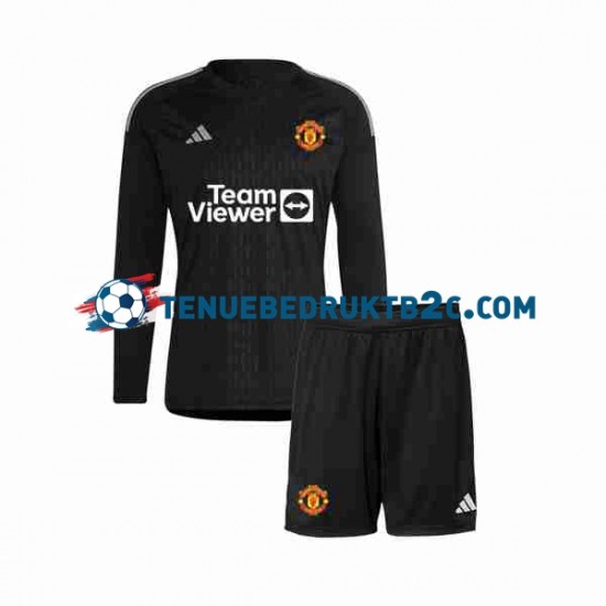 3de shirt Manchester United Keeper Voetbalteneu Kinderen 2023-24 L-S