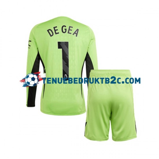 Thuisshirt Manchester United Keeper DE GEA 1 Voetbalteneu Kinderen 2023-24 L-S