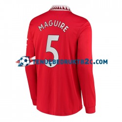 Thuisshirt Manchester United Harry Maguire 5 Mannen 2022-23 L-S