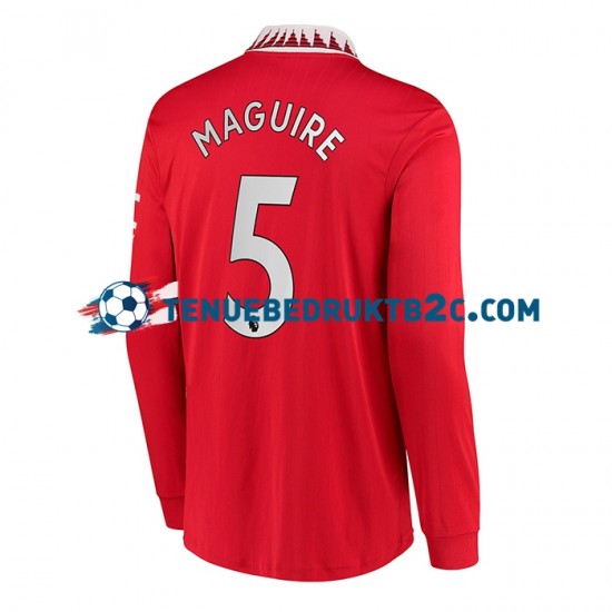 Thuisshirt Manchester United Harry Maguire 5 Mannen 2022-23 L-S