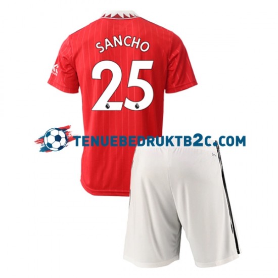 Thuisshirt Manchester United Jadon Sancho 25 Voetbalteneu Kinderen 2022-23 S-S