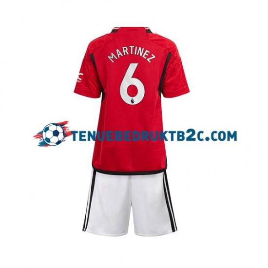 Thuisshirt Manchester United Lisandro Martinez 6 Voetbalteneu Kinderen 2023-24 S-S