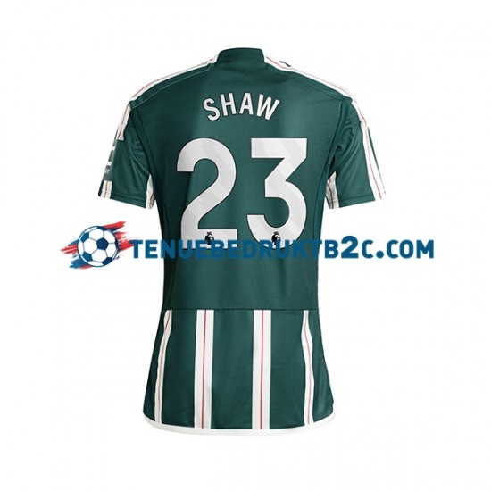 Uitshirt Manchester United Luke Shaw 23 Mannen 2023-24 S-S