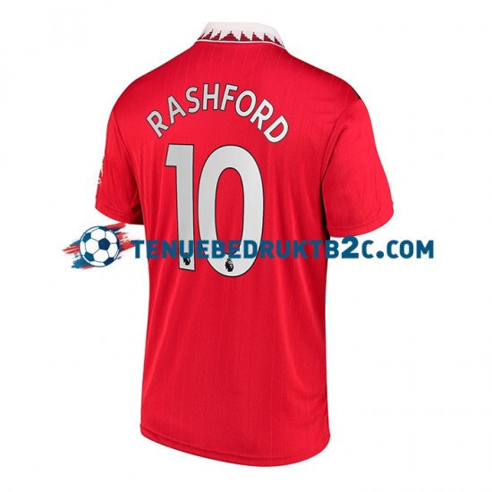 Thuisshirt Manchester United Rashford 10 Mannen 2022-23 S-S