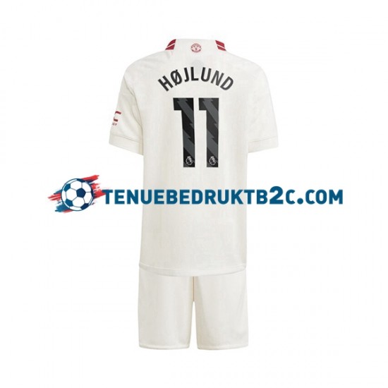 3de shirt Manchester United Rasmus Hojlund 11 Voetbalteneu Kinderen 2023-24 S-S