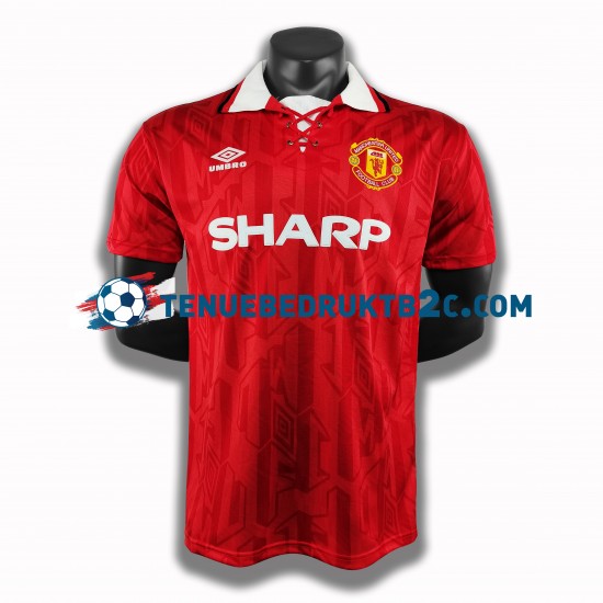 Thuisshirt Retro Manchester United Mannen 1994 S-S