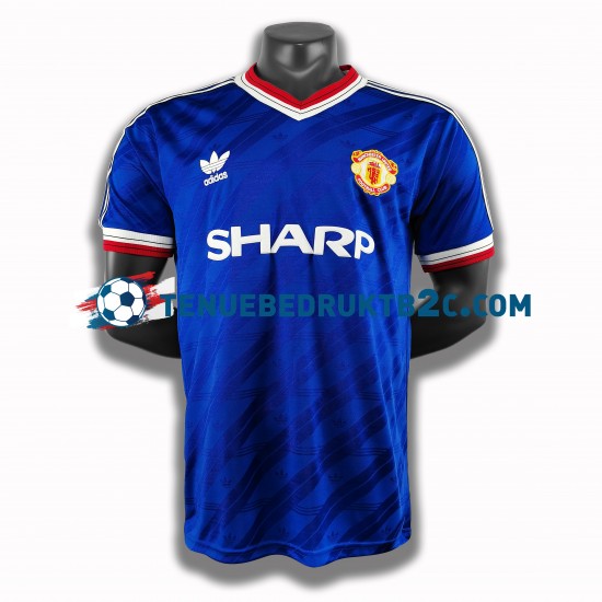 3de shirt Retro Manchester United 1986 Mannen S-S