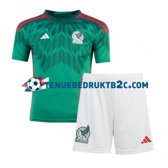 Thuisshirt Mexico Voetbalteneu Kinderen WK 2022 S-S