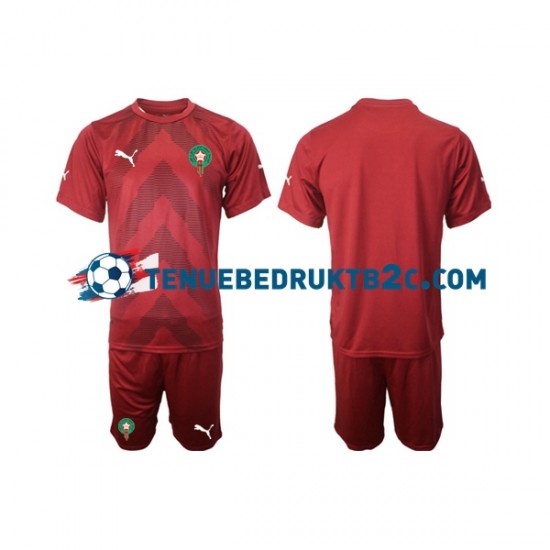 Thuisshirt Marokko Keeper Voetbalteneu Kinderen 2022 S-S