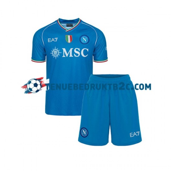 Thuisshirt Napoli Voetbalteneu Kinderen 2023-24 S-S