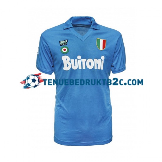 Thuisshirt Retro Napoli 1987 1988 Mannen S-S