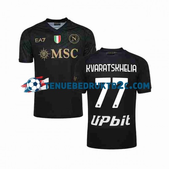 3de shirt Napoli KVARATSKHELIA 77 Mannen 2023-24 S-S