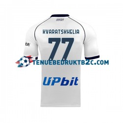 Uitshirt Napoli Khvicha Kvaratskhelia 77 Mannen 2023-24 S-S
