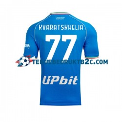 Thuisshirt Napoli Khvicha Kvaratskhelia 77 Mannen 2023-24 S-S