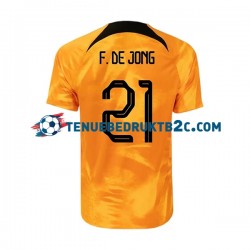 Thuisshirt Nederland Frenkie de Jong 21 Mannen WK 2022 S-S