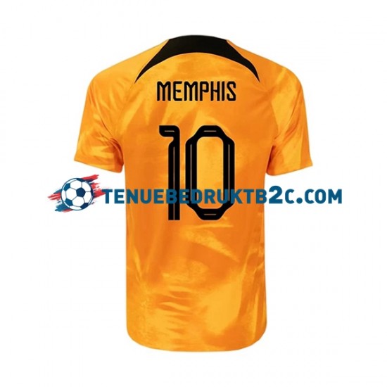 Thuisshirt Nederland Memphis 10 Mannen WK 2022 S-S