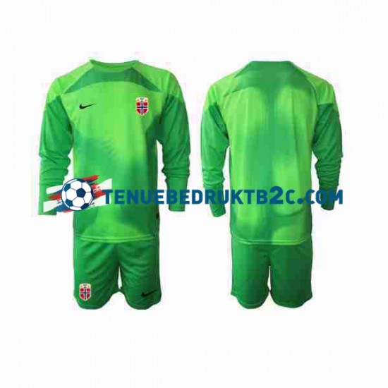 Thuisshirt Noorwegen Keeper Voetbalteneu Kinderen 2022 L-S