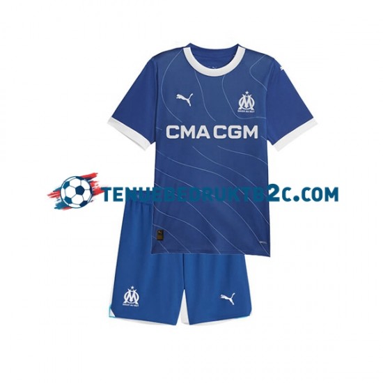 Uitshirt Olympique Marseille Voetbalteneu Kinderen 2023-24 S-S