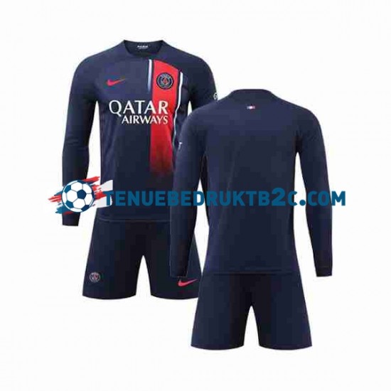 Thuisshirt Paris Saint-Germain Voetbalteneu Kinderen 2023-24 L-S