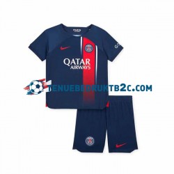 Thuisshirt Paris Saint-Germain Voetbalteneu Kinderen 2023-24 S-S