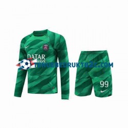 Thuisshirt Paris Saint-Germain Keeper Donnarumma 99 Voetbalteneu Kinderen 2023-24 L-S