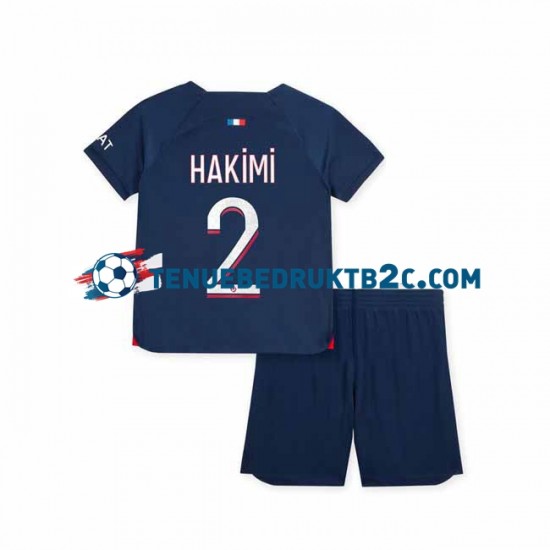 Thuisshirt Paris Saint-Germain Hakimi 2 Voetbalteneu Kinderen 2023-24 S-S