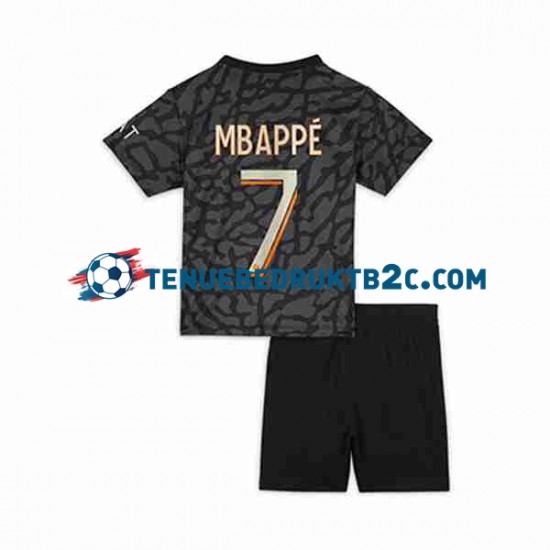 3de shirt Paris Saint-Germain Kylian Mbappe 7 Voetbalteneu Kinderen 2023-24 S-S