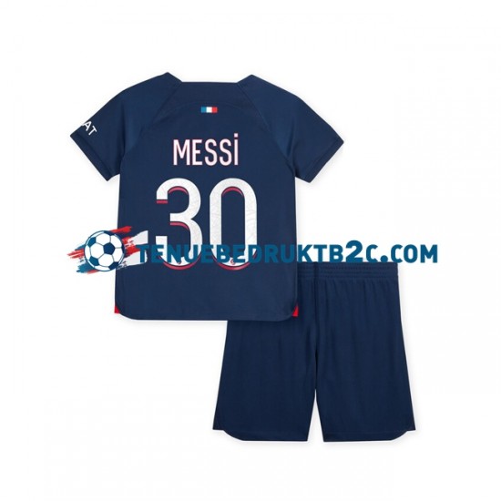 Thuisshirt Paris Saint-Germain Lionel Messi 30 Voetbalteneu Kinderen 2023-24 S-S