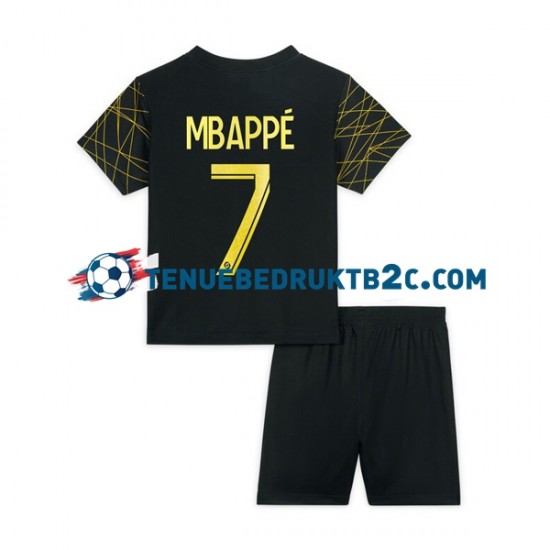 4de shirt Paris Saint-Germain Mbappe 7 Voetbalteneu Kinderen 2022-23 S-S