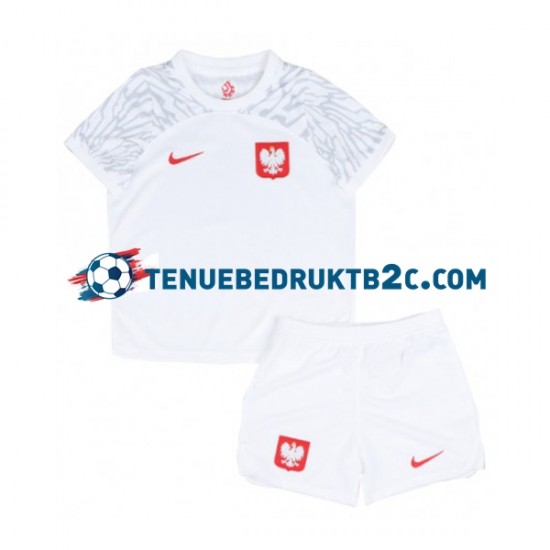 Thuisshirt Polen Voetbalteneu Kinderen WK 2022 S-S