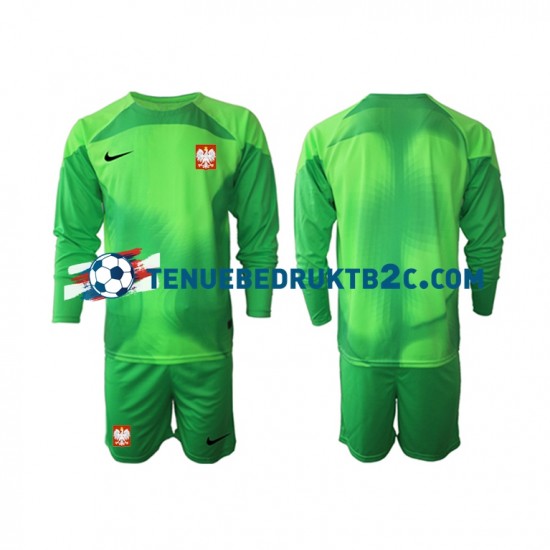 Thuisshirt Polen Keeper Voetbalteneu Kinderen WK 2022 L-S