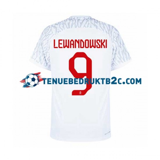 Thuisshirt Polen Lewandowski 9 Mannen WK 2022 S-S