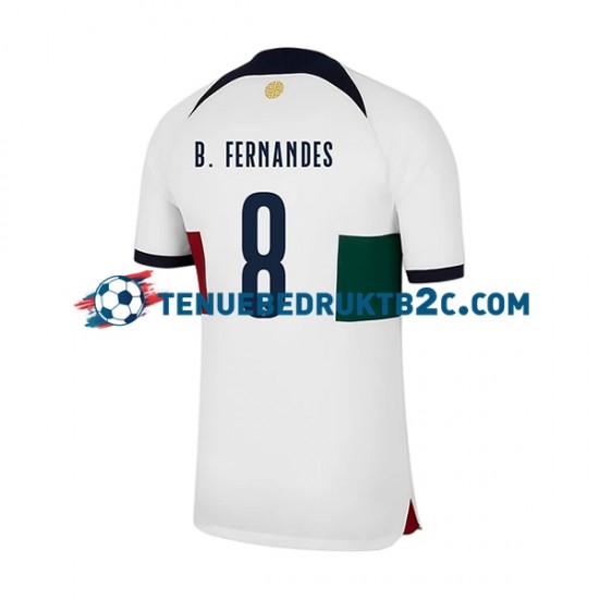 Uitshirt Portugal B.Fernandes 8 Mannen WK 2022 S-S