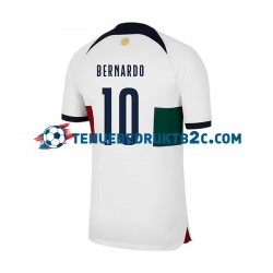 Uitshirt Portugal Bernardo 10 Mannen WK 2022 S-S