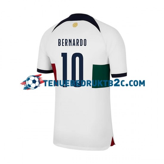 Uitshirt Portugal Bernardo 10 Mannen WK 2022 S-S