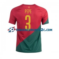 Thuisshirt Portugal PEPE 3 Mannen WK 2022 S-S