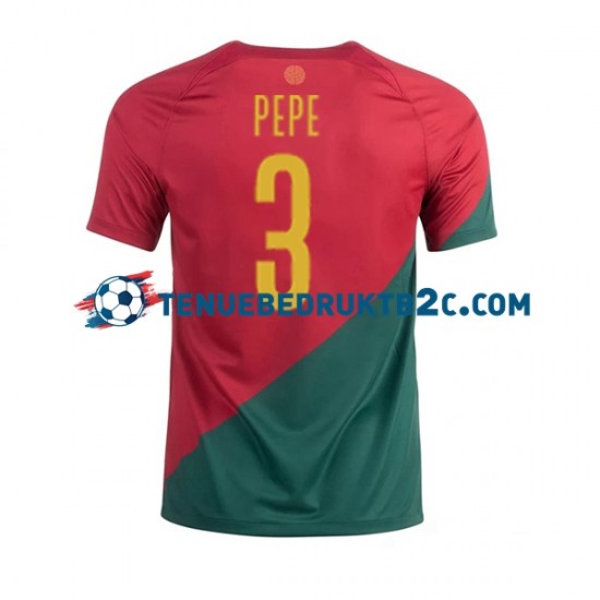 Thuisshirt Portugal PEPE 3 Mannen WK 2022 S-S