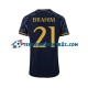 Uitshirt Real Madrid Brahim Diaz 21 Mannen 2023-24 S-S