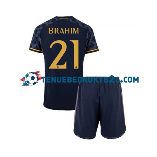 Uitshirt Real Madrid Brahim Diaz 21 Voetbalteneu Kinderen 2023-24 S-S