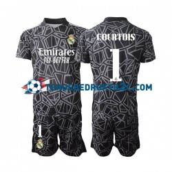 Uitshirt Real Madrid Keeper Courtois 1 Voetbalteneu Kinderen 2022-23 S-S