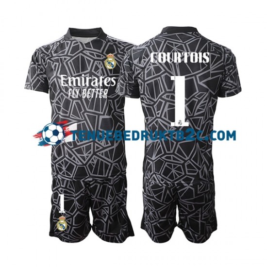 Uitshirt Real Madrid Keeper Courtois 1 Voetbalteneu Kinderen 2022-23 S-S