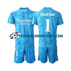 Thuisshirt Real Madrid Keeper Courtois 1 Voetbalteneu Kinderen 2022-23 S-S