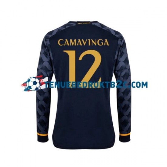 Uitshirt Real Madrid EDUARDO CAMAVINGA 12 Mannen 2023-24 L-S