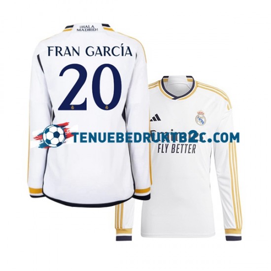 Thuisshirt Real Madrid Fran Garcia 20 Mannen 2023-24 L-S