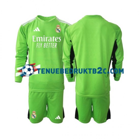 Thuisshirt Real Madrid Keeper Voetbalteneu Kinderen 2023-24 L-S