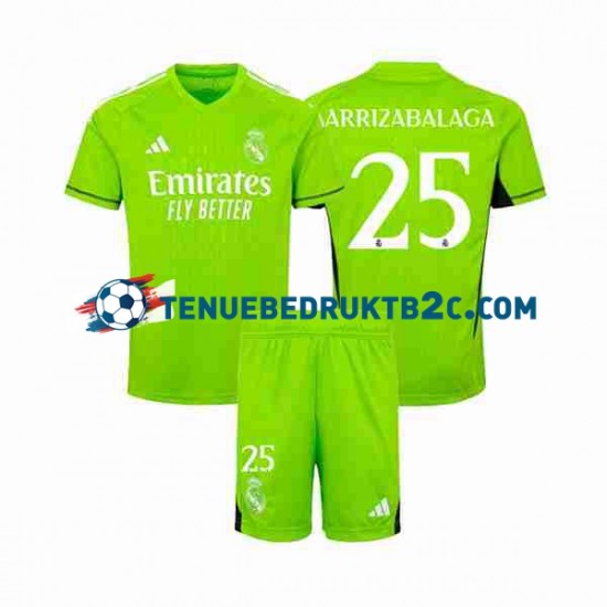 Thuisshirt Real Madrid Keeper Kepa Arrizabalaga 25 Voetbalteneu Kinderen 2023-24 S-S