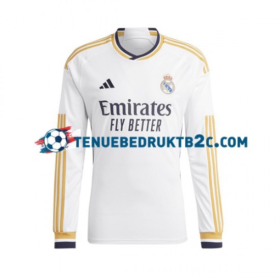 Thuisshirt Real Madrid Mannen 2023-24 L-S