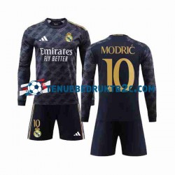 Uitshirt Real Madrid Luka Modric 10 Voetbalteneu Kinderen 2023-24 L-S